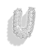 Silver Pave Bubble Letter Charms