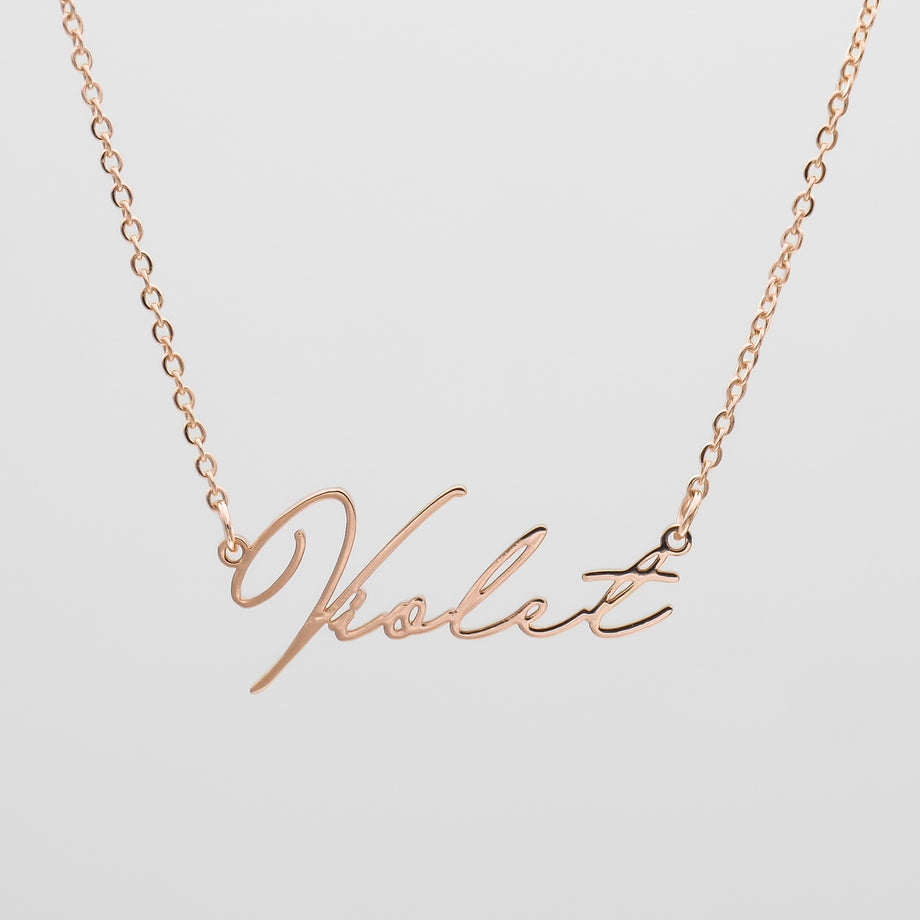 Valencia Custom Name Necklace