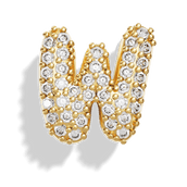 Gold Pave Bubble Letter Charms