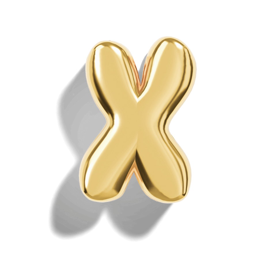 Mirco Bubble Initial Necklace