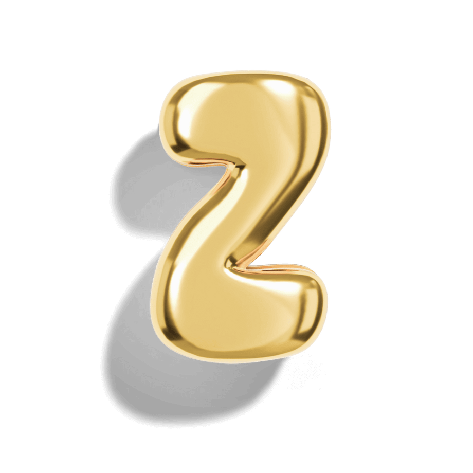 Mirco Bubble Initial Necklace