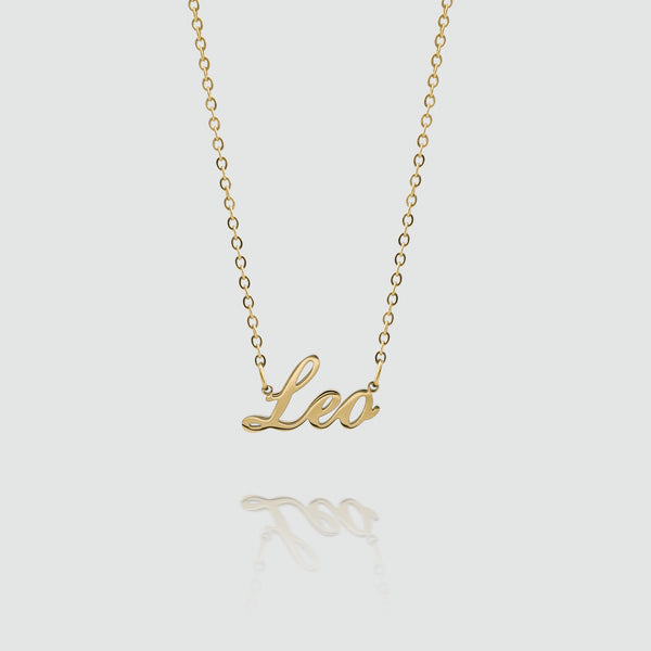 Zodiac Name Necklace - Leo | PRYA