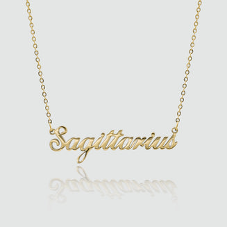 Zodiac Name Necklace