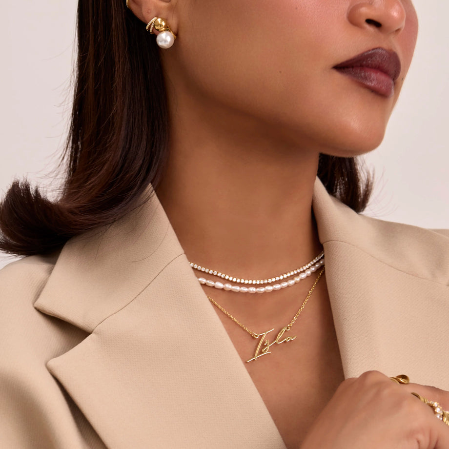 Amelie Dainty Pearl Necklace