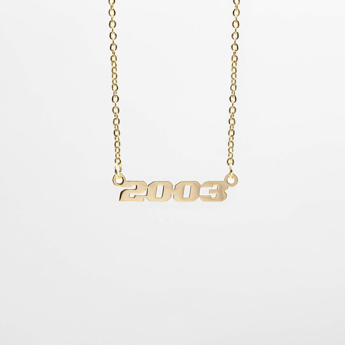 Birth Year Action Necklace - Main Image