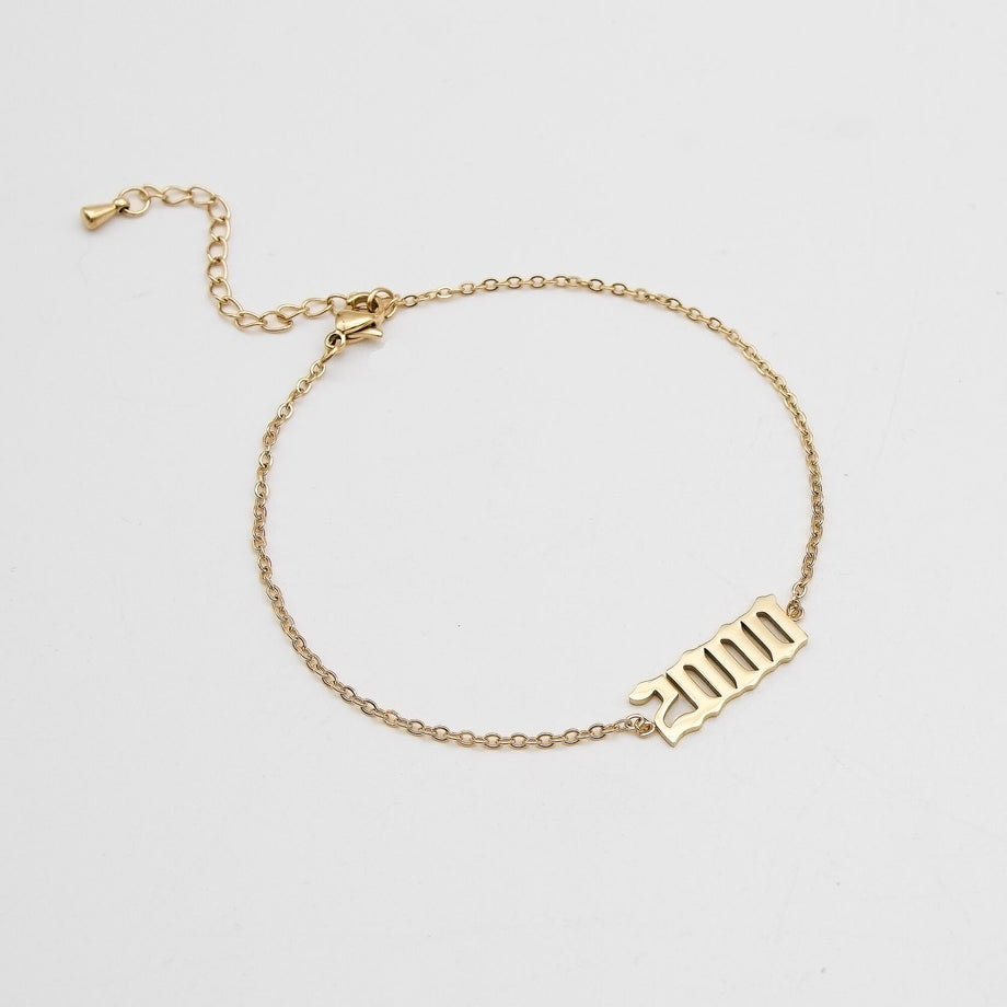 Birth-Year Anklet (Custom) | PRYA