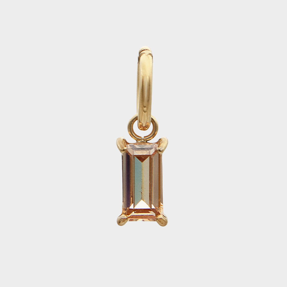 rectangle gemstone charm from prya