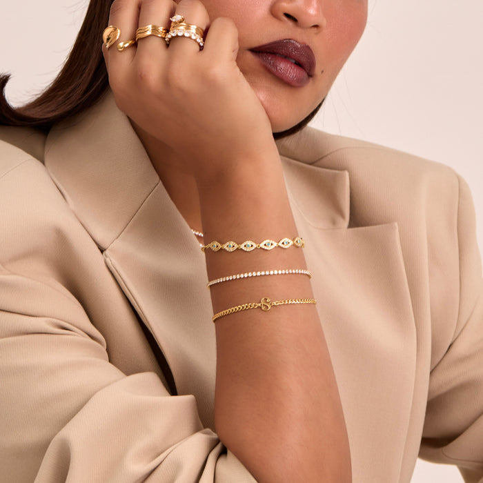 Dubai Initial Bracelet