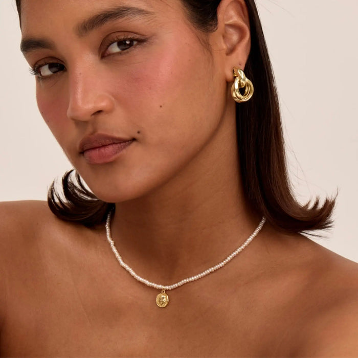 Emily Coin Pearl Necklace