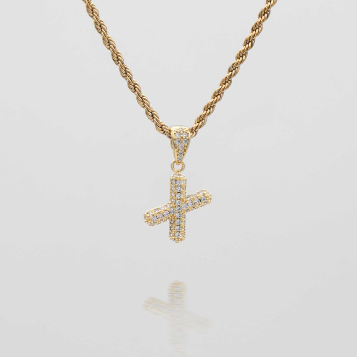 icy mini bubble initial necklace in 18k gold or silver plated, in mini curb, tennis and rope chain from prya