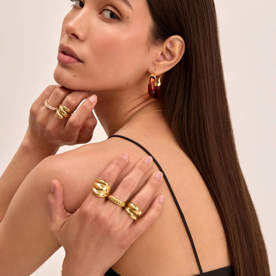 Klobiger Dreifach-Bandring „Maeve“