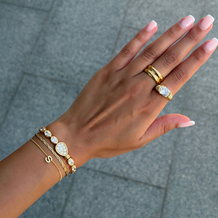 Flaches Seilkettenarmband