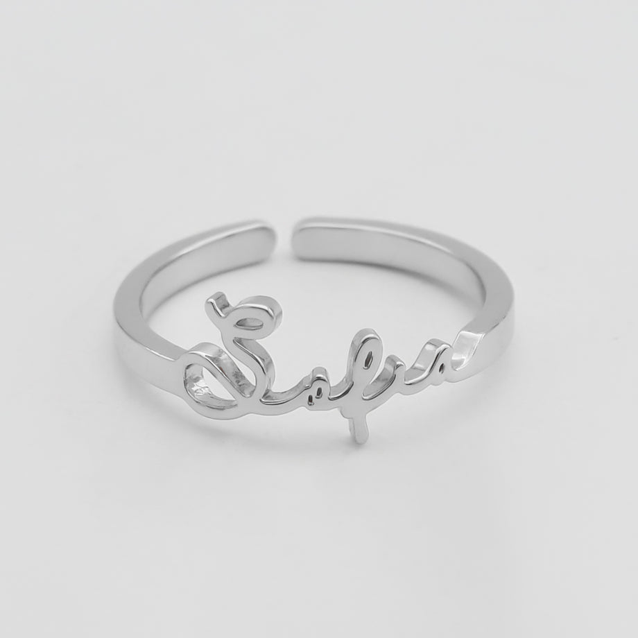 Selina Custom Name Ring