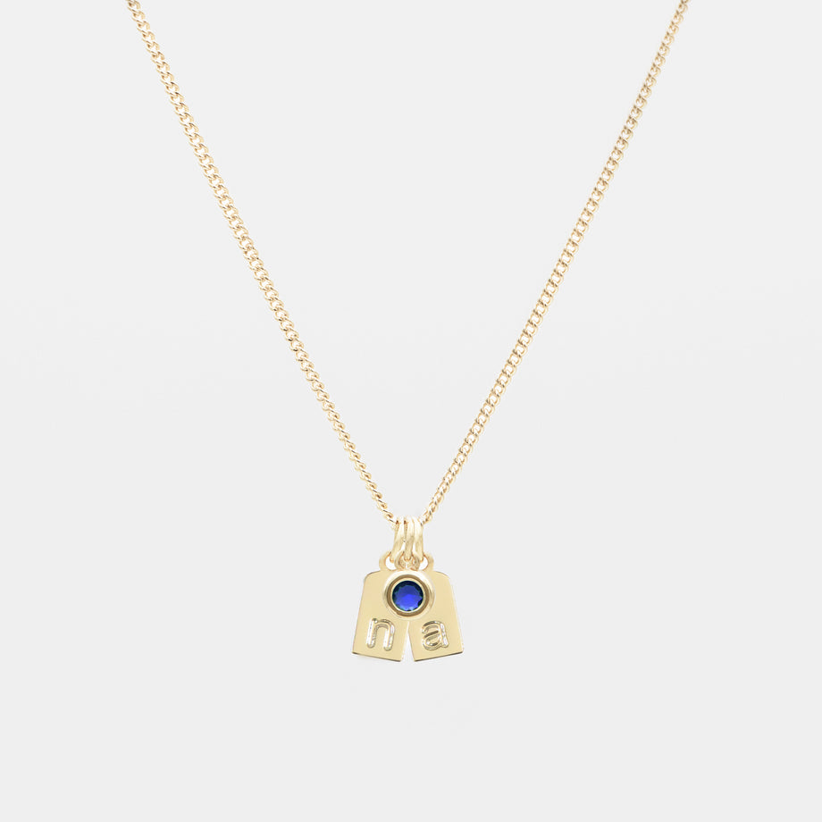 Sloane Initial Tag Necklace