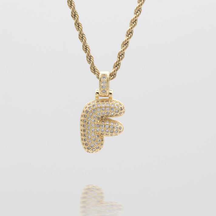 The Original Bubble Letter Necklace Gold Or Silver PRYA