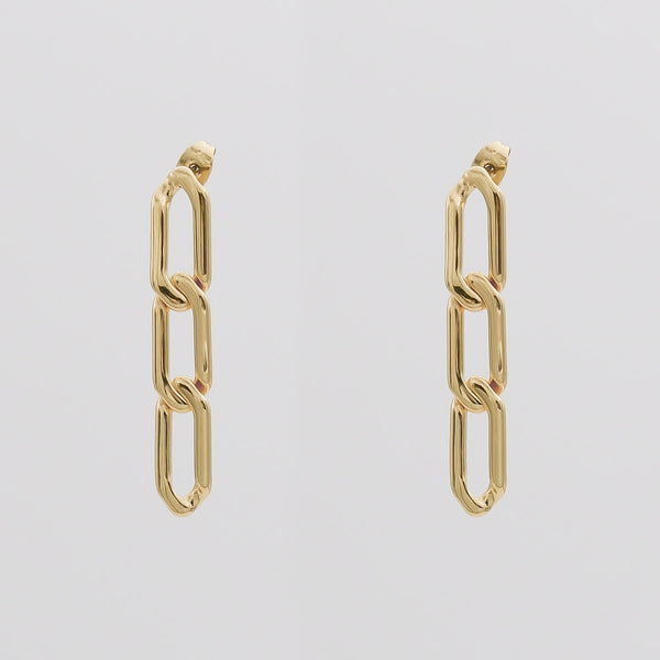 Ada Link Earrings, 18K Gold (Plated) | PRYA
