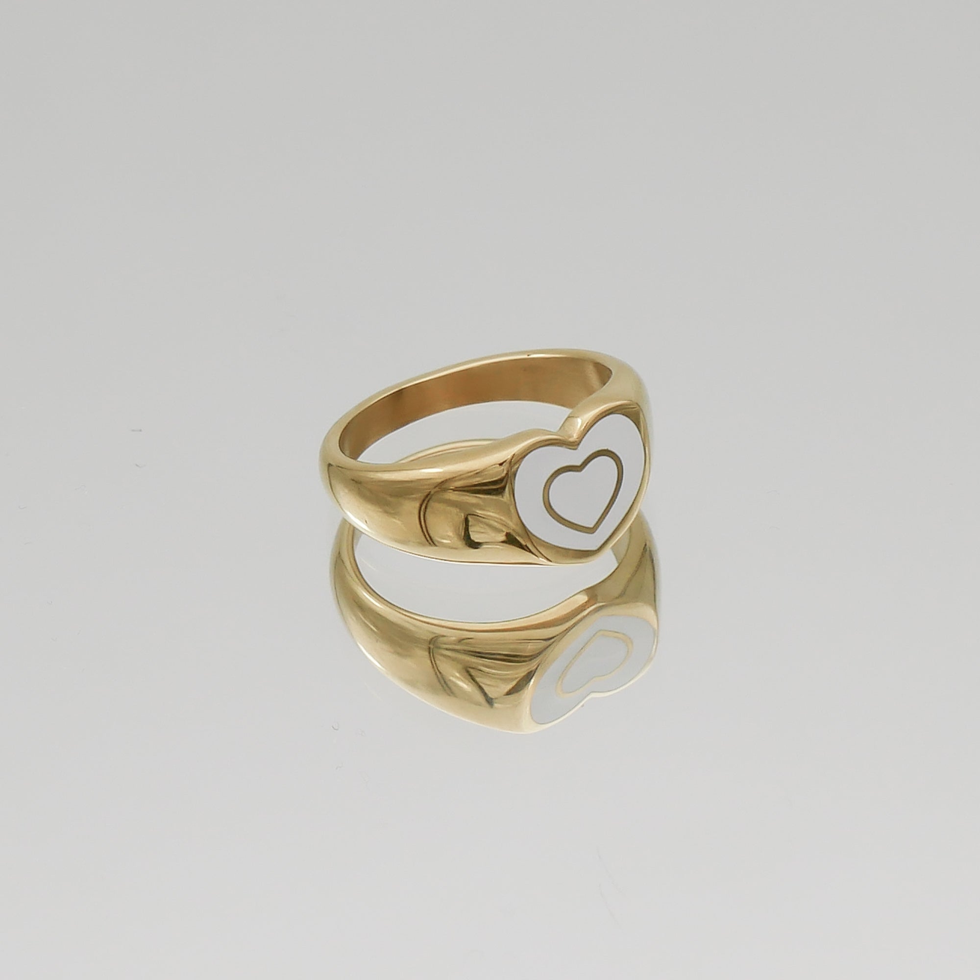 Alexandra Opal Heart Ring