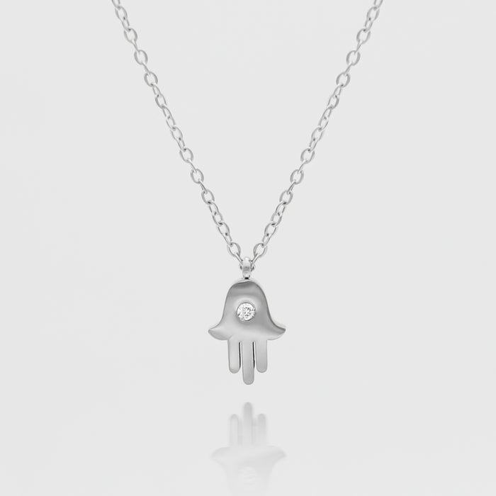 Amalie Hand of Hamsa Necklace