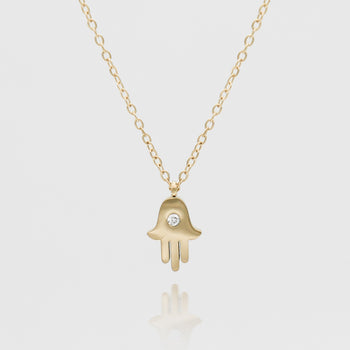 Amalie Hand of Hamsa Necklace