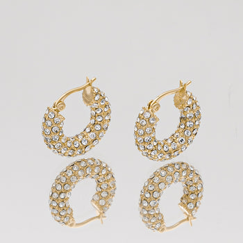 Amiya CZ Hoop Earrings