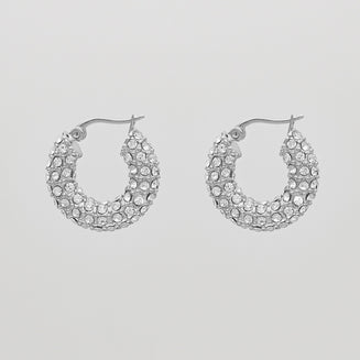 Amiya CZ Hoop Earrings