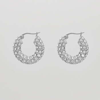 Amiya CZ Hoop Earrings