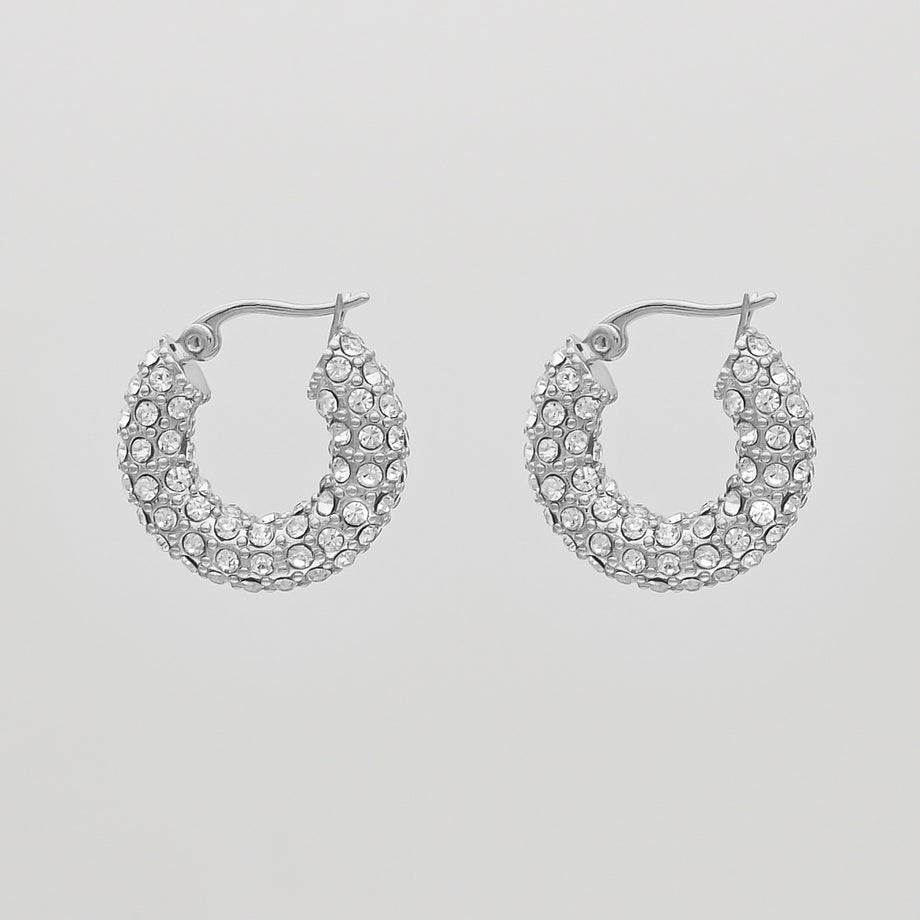 Amiya CZ Hoop Earrings