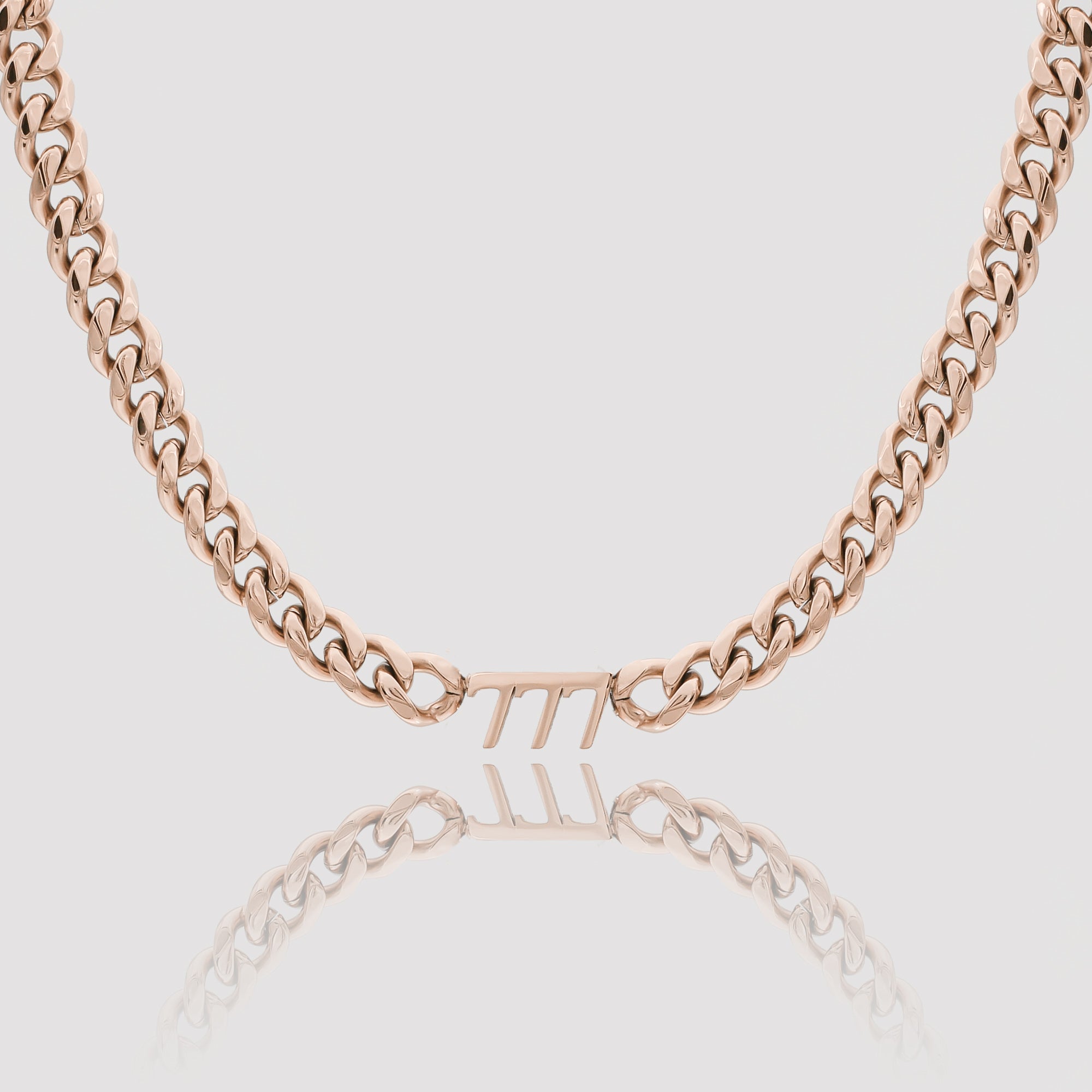 Rose Gold Plated Angel Number Choker Necklace, 777 by PRYA