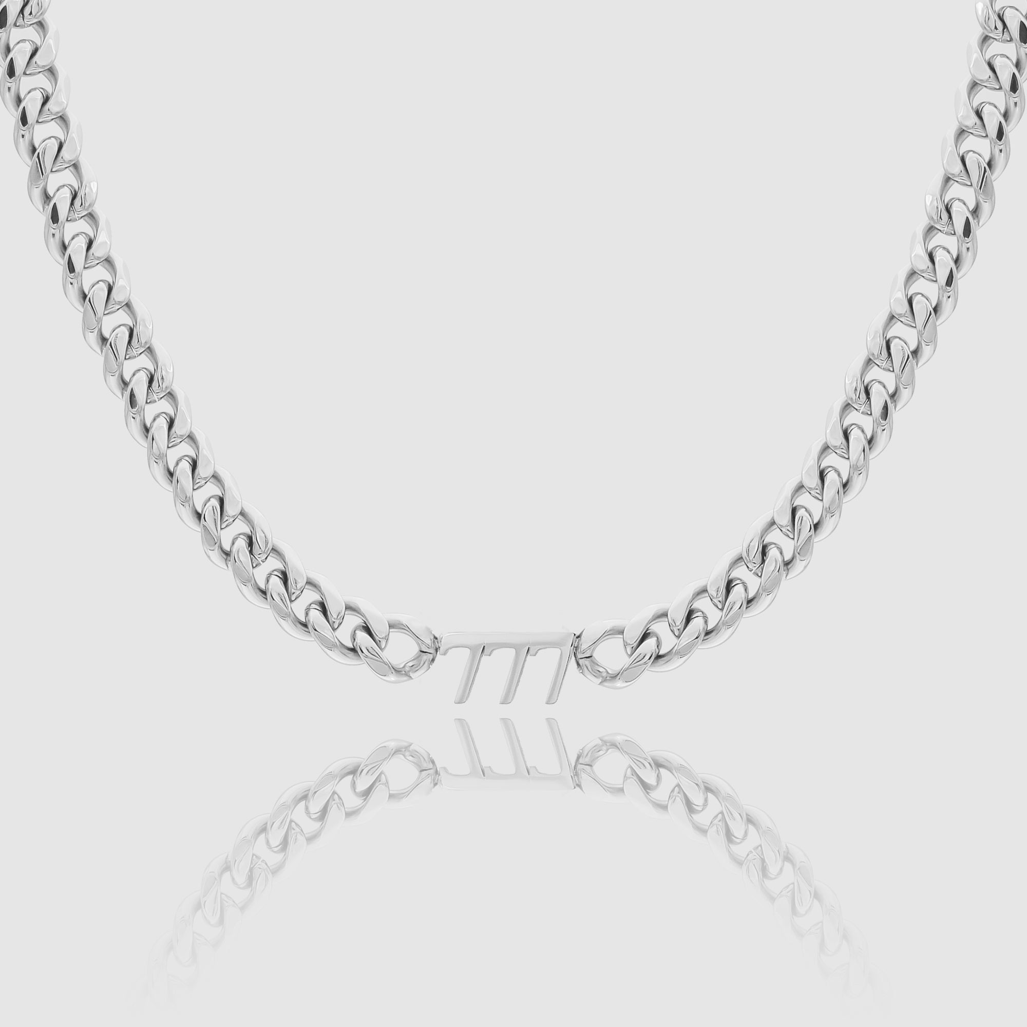 Silver Plated Angel Number Choker Necklace, 777 by PRYA