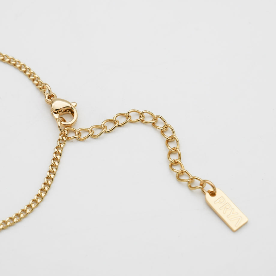 Arabic custom name bracelet in 18k gold plated by prya