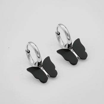 Butterfly Huggie Earrings