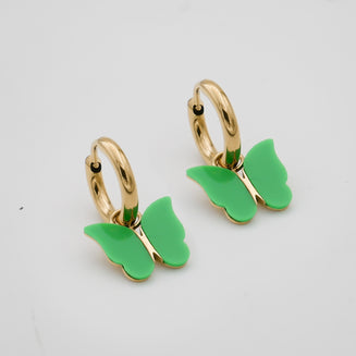 Butterfly Huggie Earrings