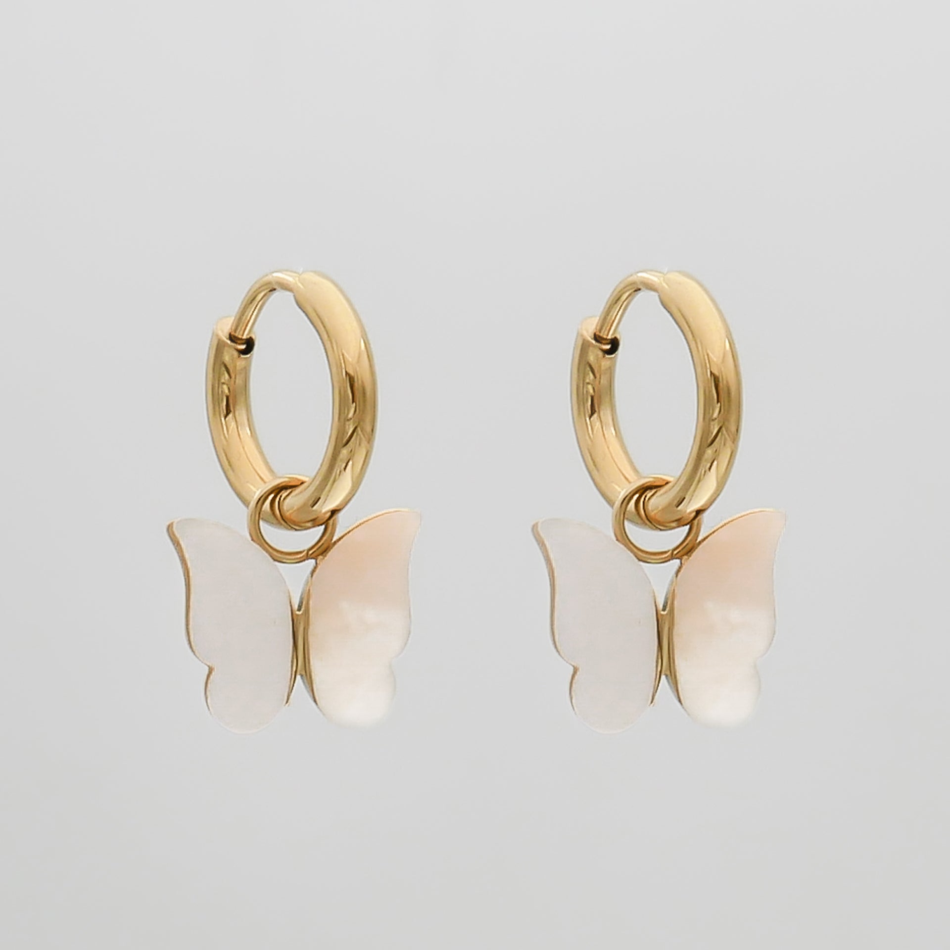 Butterfly Huggie Earrings