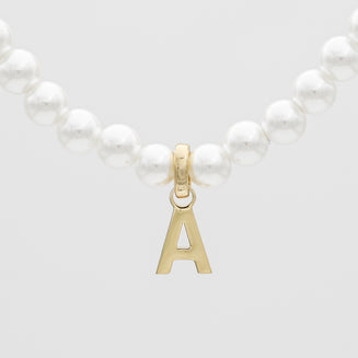 Classic Pearl Initial Necklace