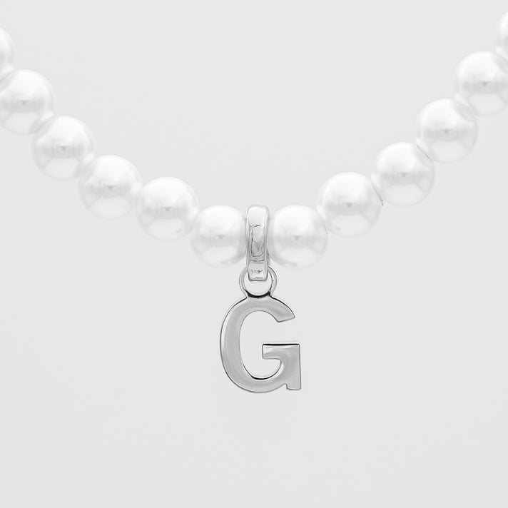 Classic Pearl Initial Bracelet