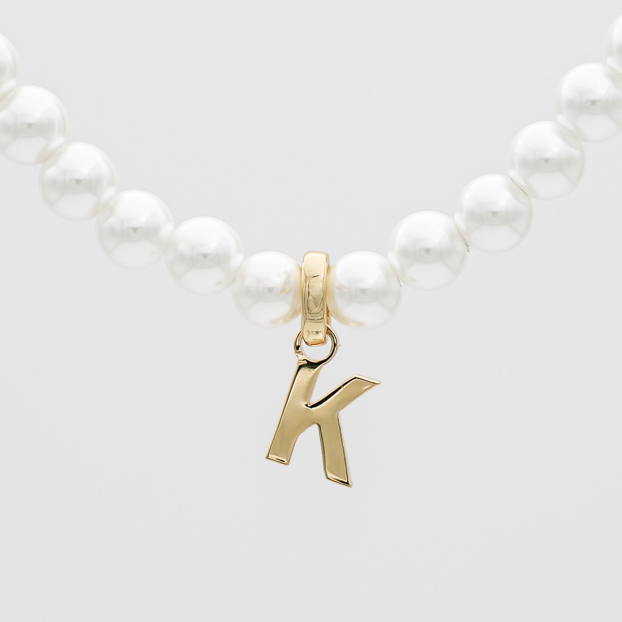 Classic Pearl Initial Necklace