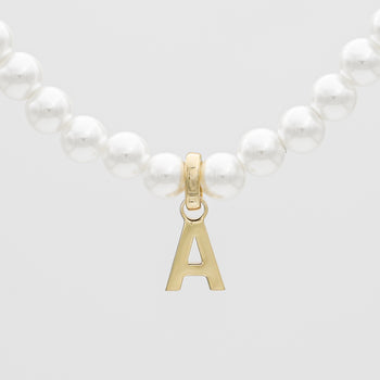 Classic Pearl Initial Bracelet