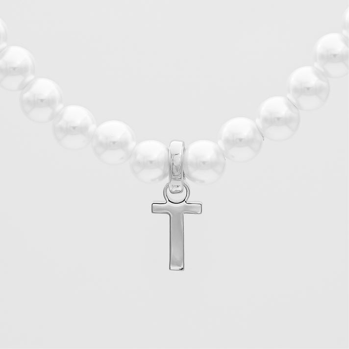 Classic Pearl Initial Bracelet