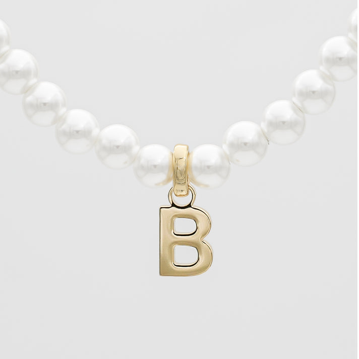 Bracelet Initial Perle Classique