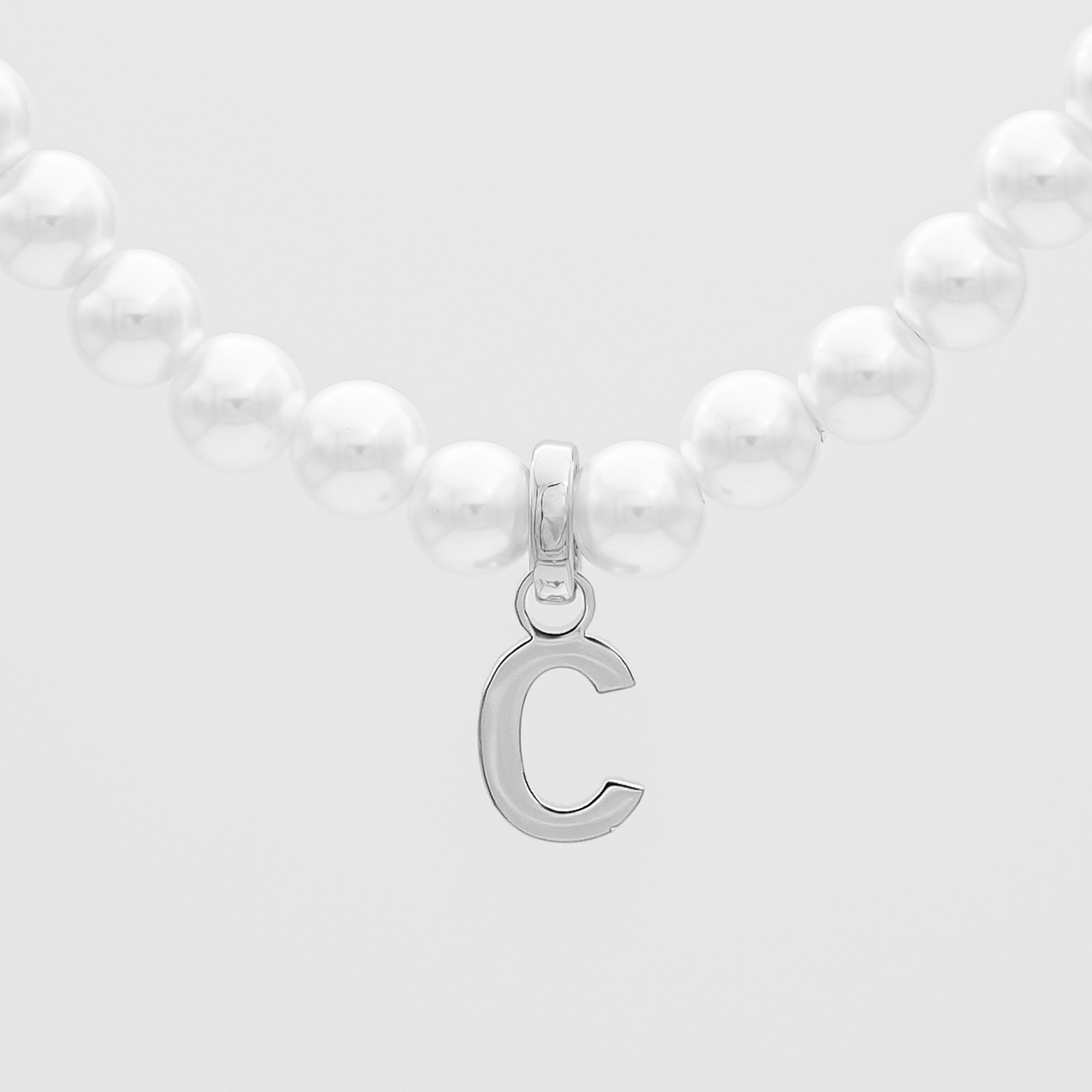 Collier Initial Perle Classique