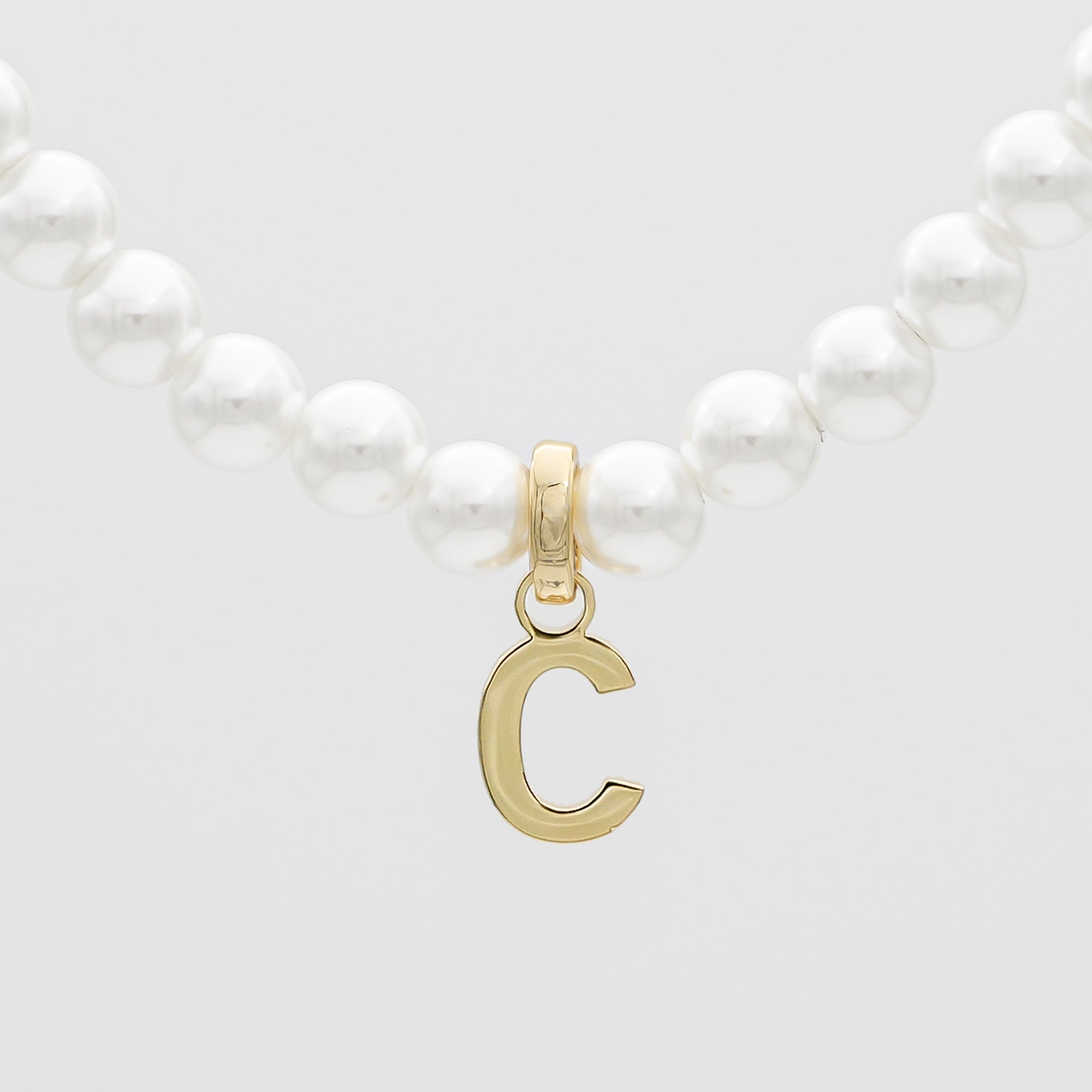 Classic Pearl Initial Necklace