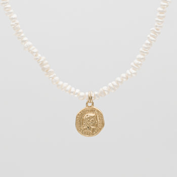 Emily Coin Pearl Necklace