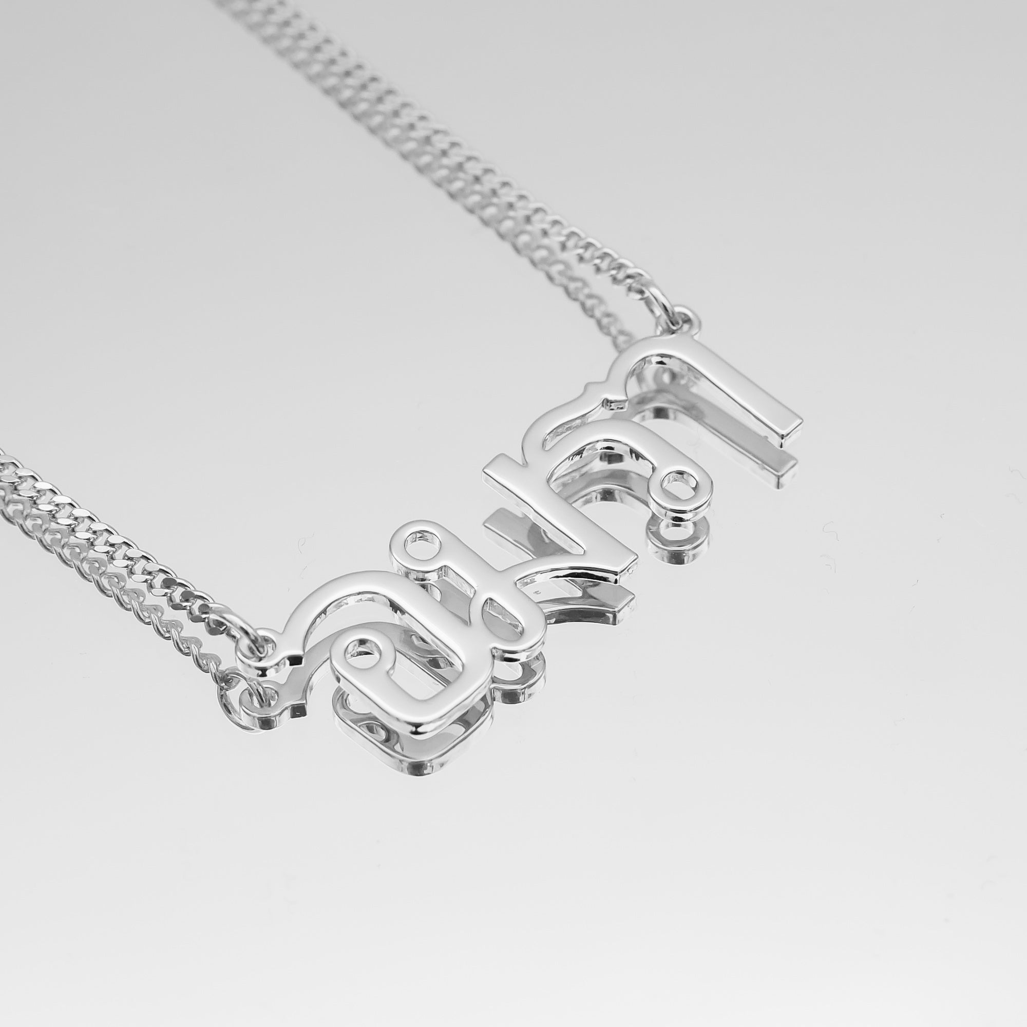 Thai Custom Name Necklace Personalised Necklace PRYA UK Thai custom name necklace personalised necklace prya uk