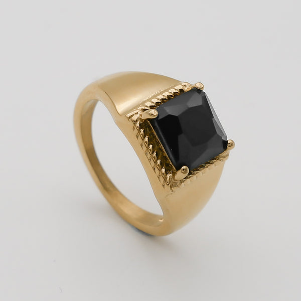 Hana Gemstone Signet Ring by PRYA
