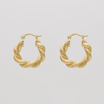 Hattie Twisted Hoop Earrings