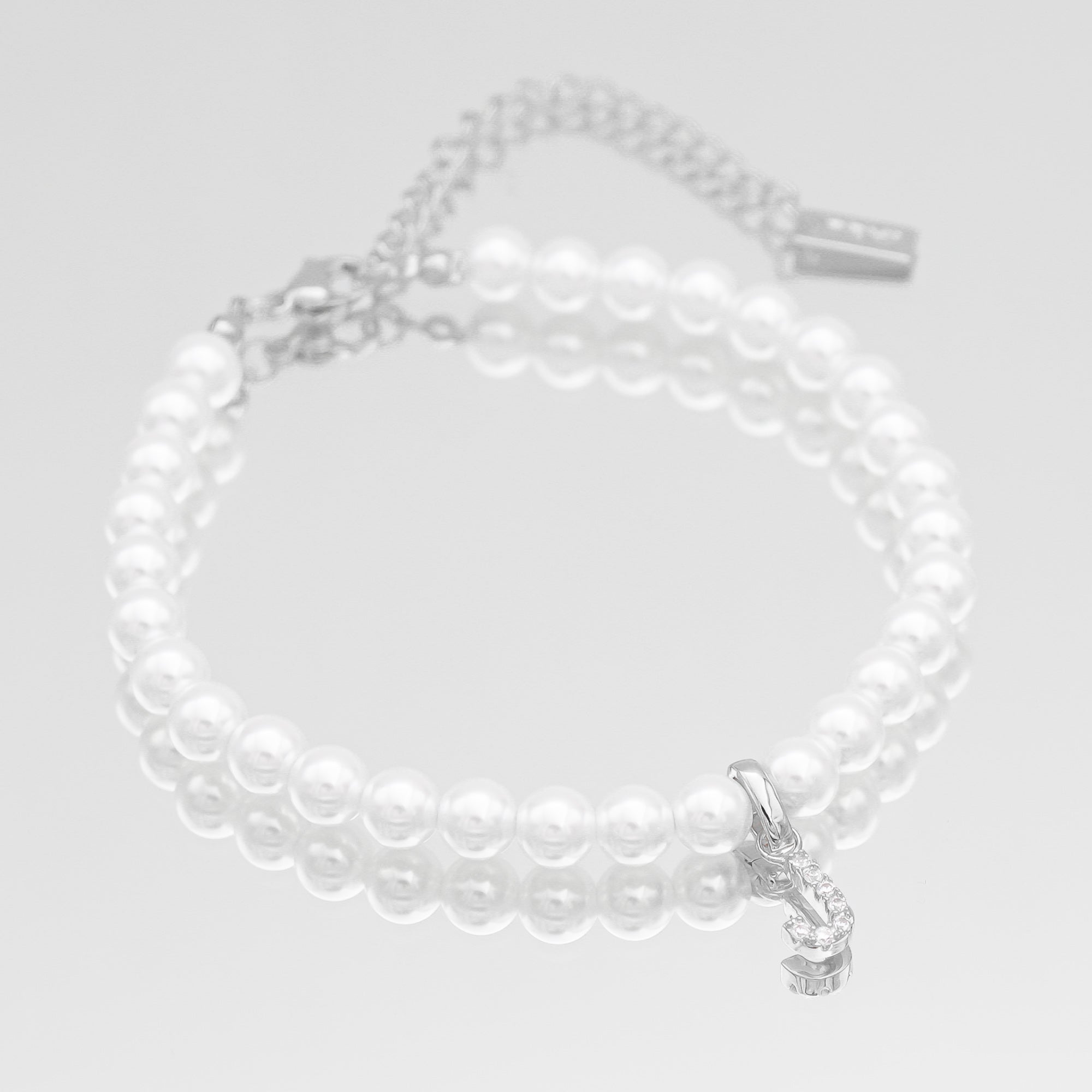 ICY Pearl Initial Bracelet