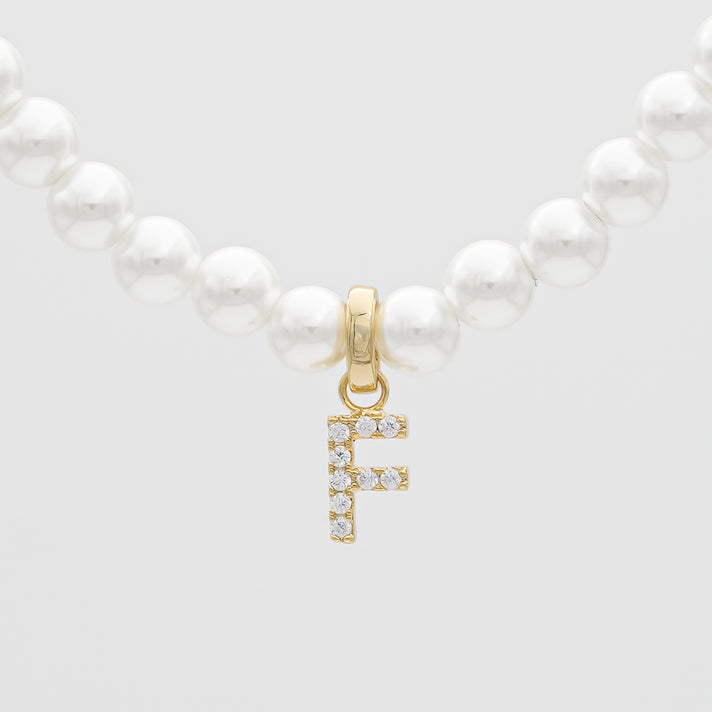 ICY Pearl Initial Necklace