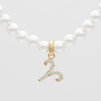 ICY Pearl Zodiac Necklace