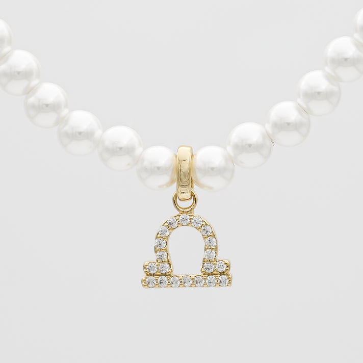 ICY Pearl Zodiac Necklace