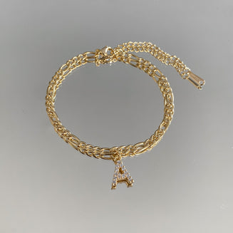 Initial Anklet from PRYA Jewellery UK